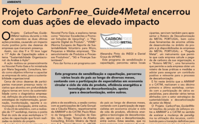 Projeto CarbonFree_Guide4Metal encerrou com duas ações de elevado impacto